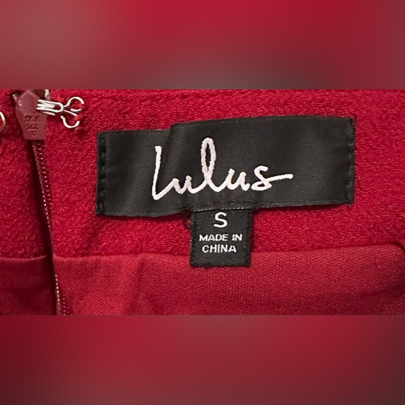 NWT Lulu’s Test Drive Sleeveless Wine Red Pleated Skater Mini Dress Back Cutouts - Picture 12 of 12